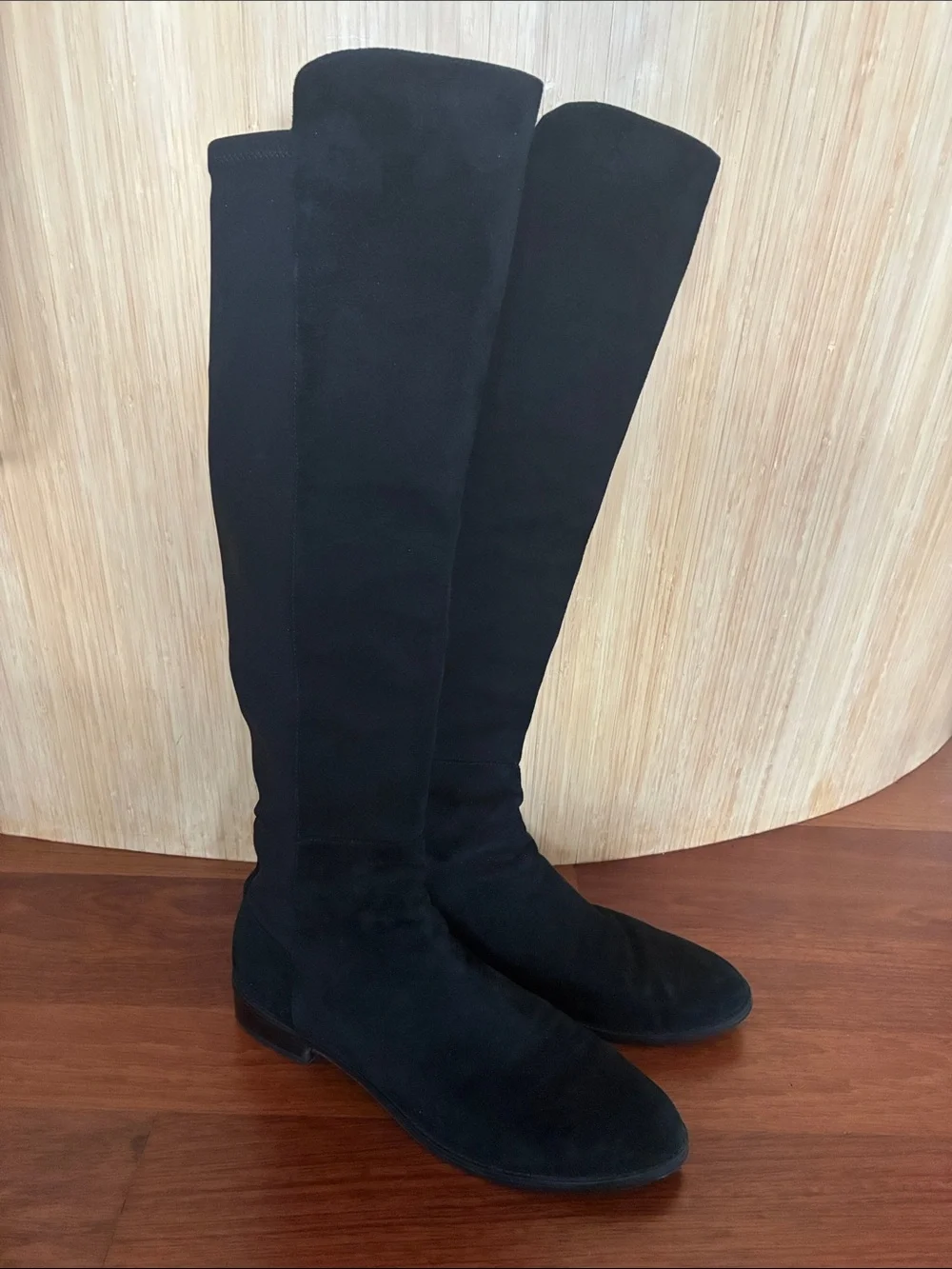 Stuart Weitzman suede black boot Size 9